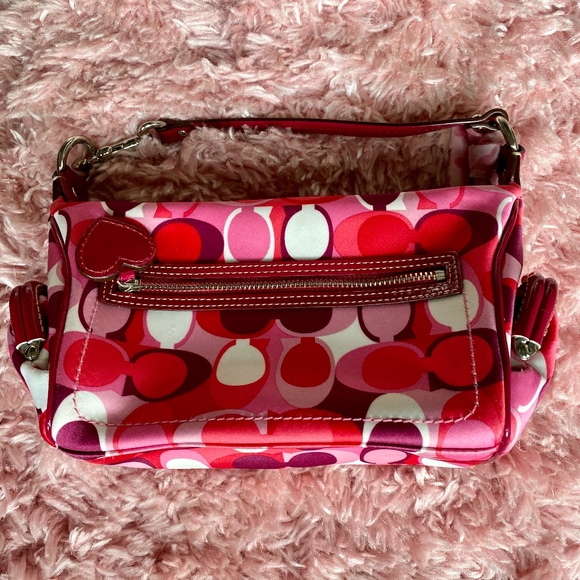 Coach Handbags - Coach Pink and Red Shoulder Bag